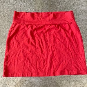 Orange Mini Skirt